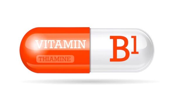Oculax satur B1 vitamīnu (tiamīnu)